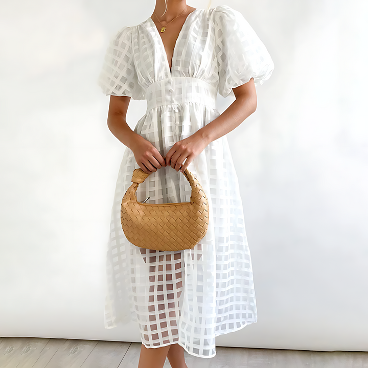 Women's Summer Midi Dress – Elegant and Lightweight