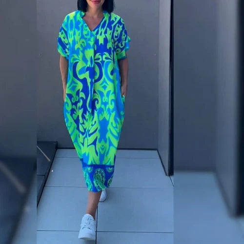 Elena Elegant Floral Dress - Elena Harper