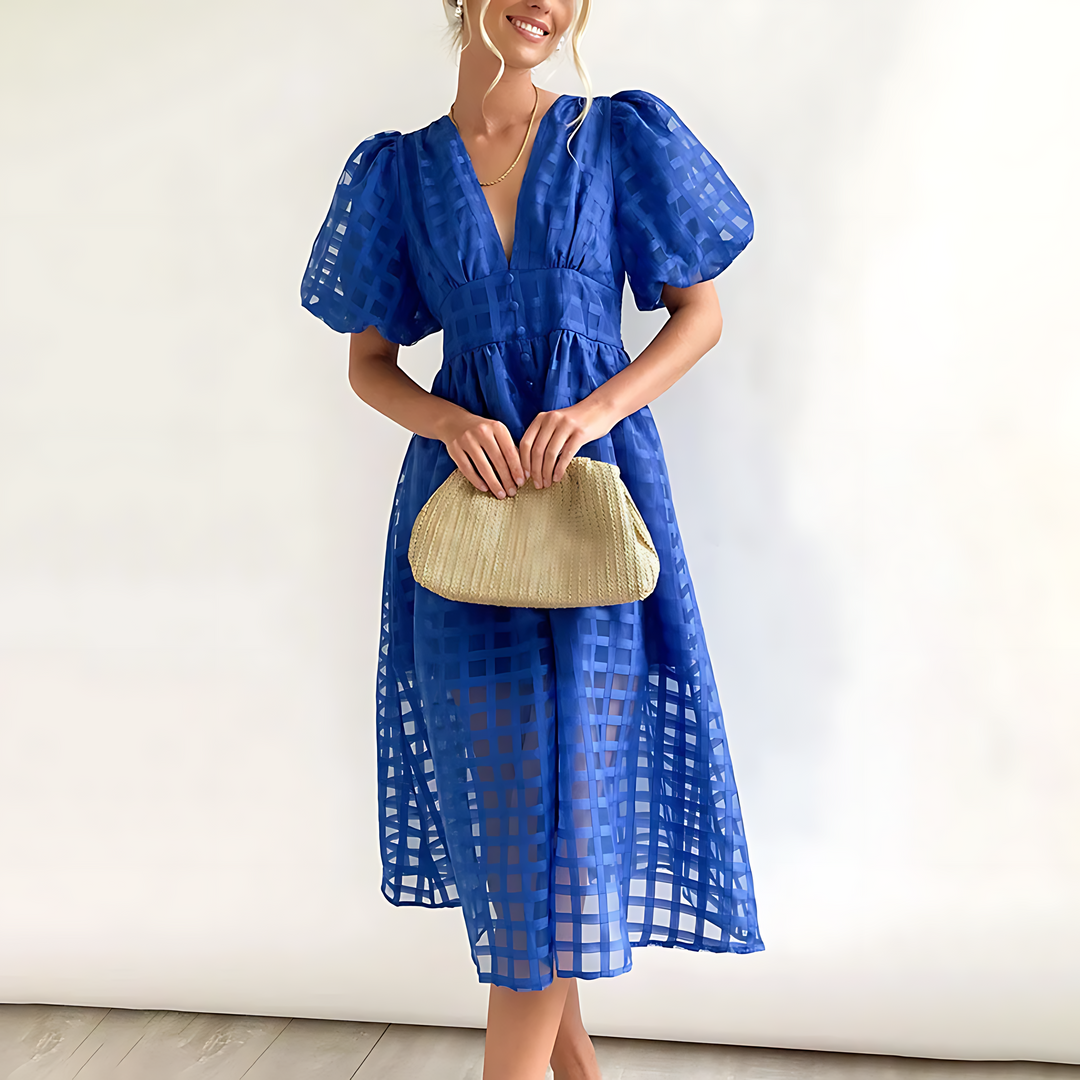 Women's Summer Midi Dress – Elegant and Lightweight