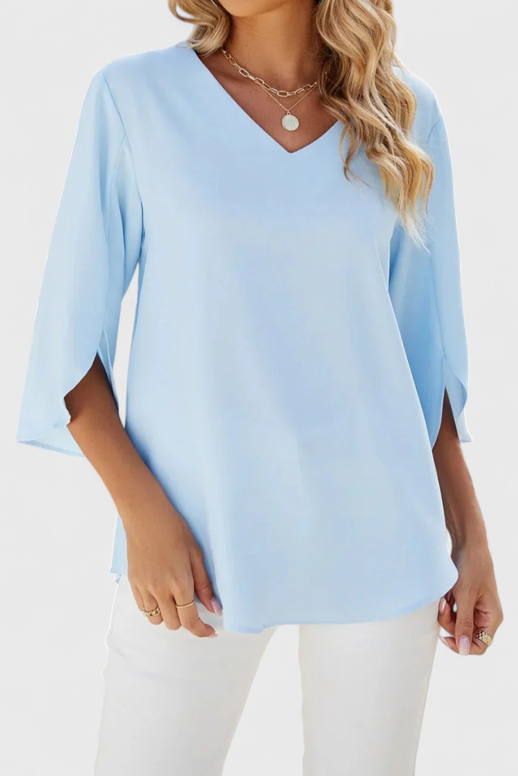 Tabitha Casual Blouse with Loose Cut and Sophisticated Style - Elena Harper