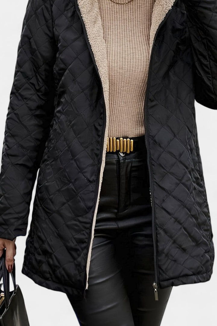 Ellery | Women's Quilted Hooded Jacket in Four Neutral Tones