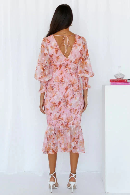 Reagan Stunning Flower Dress - Elena Harper