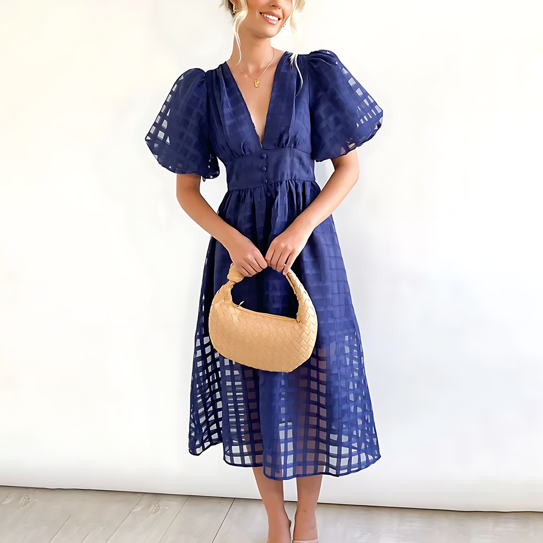 Women's Summer Midi Dress – Elegant and Lightweight