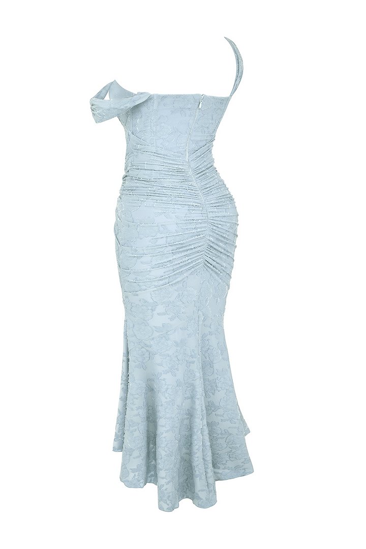 Dove Elegant Slim Cut Lace Maxi Dress - Elena Harper