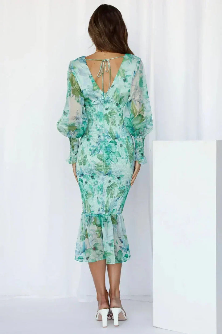 Reagan Stunning Flower Dress - Elena Harper