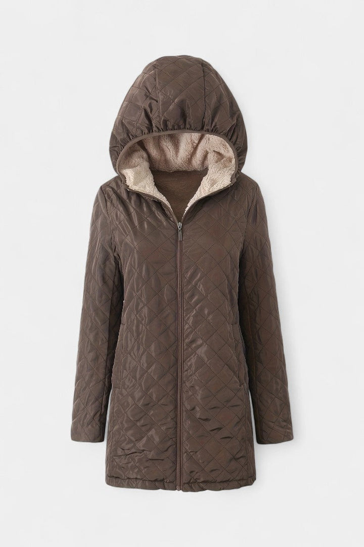 Ellery | Women's Quilted Hooded Jacket in Four Neutral Tones
