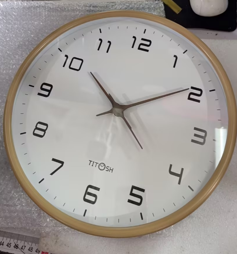 Minimalist Wooden Wall Clock, view 5 - Elena Harper