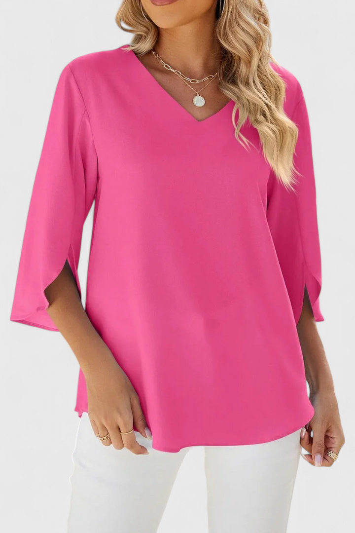 Tabitha Casual Blouse with Loose Cut and Sophisticated Style, view 5 - Elena Harper
