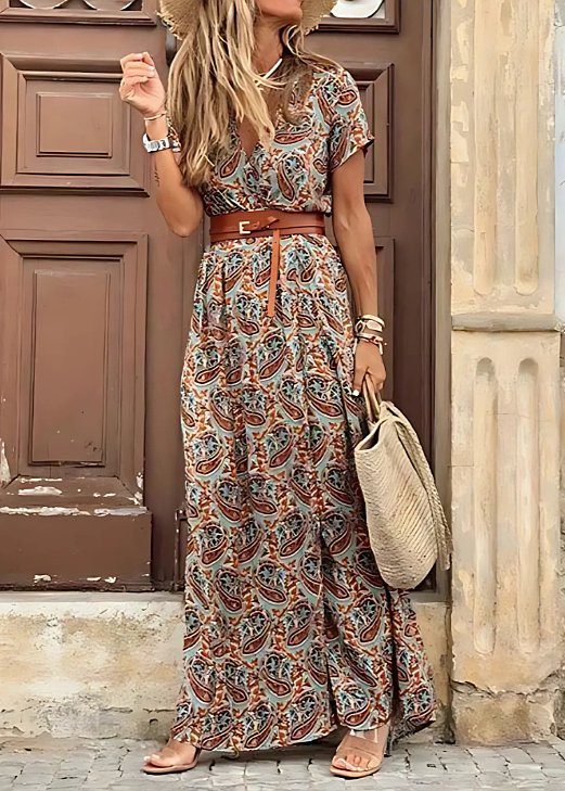Vera Elegant Bohemian Maxi Dress - Elena Harper
