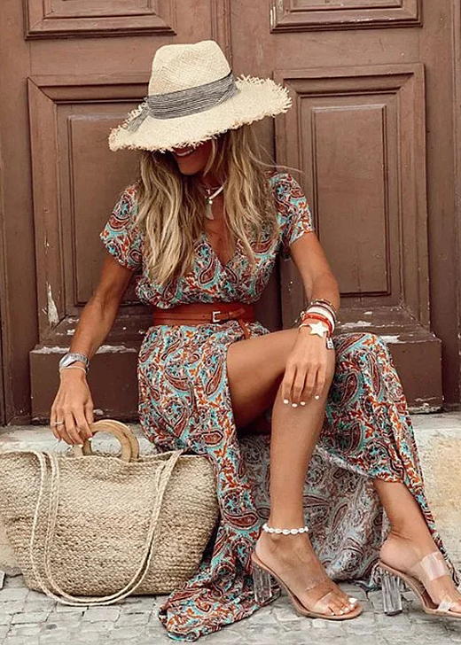 Vera Elegant Bohemian Maxi Dress - Elena Harper