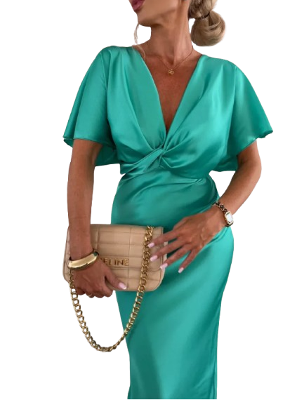 Mernes Cross Knot Dress - Elena Harper