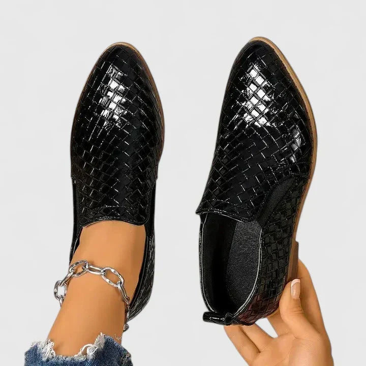 Abby Chic Woven Ankle Bootie - Elena Harper