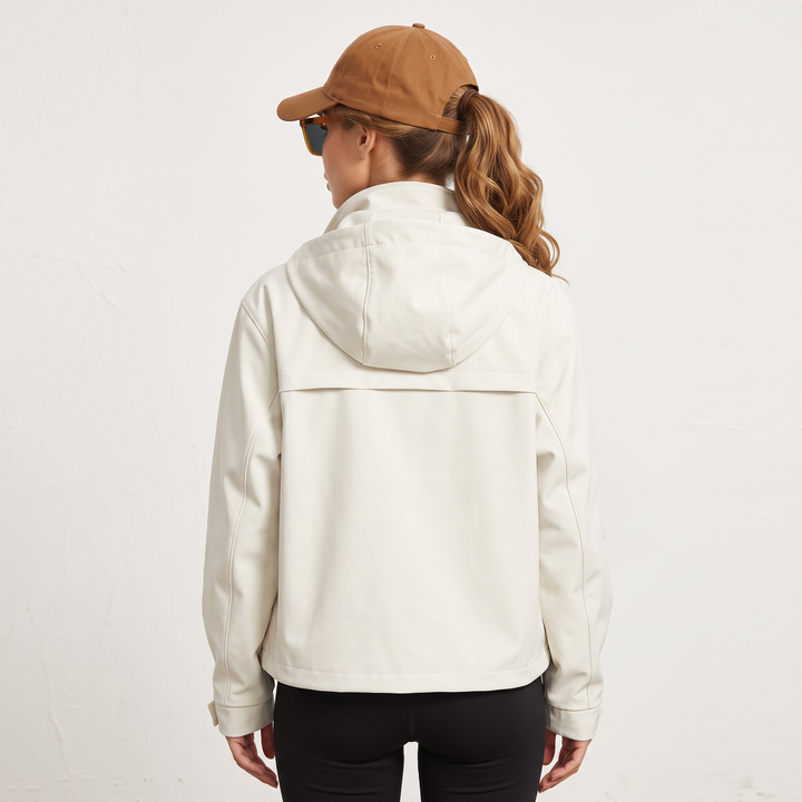 Women's Short Waterproof Jacket, view 5 - Elena Harper