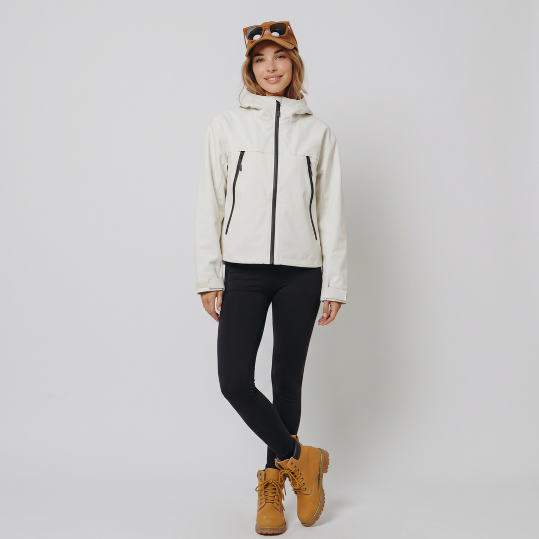Women's Short Waterproof Jacket, view 7 - Elena Harper