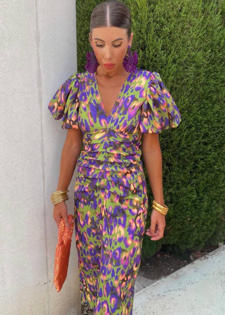 Daline Stylish and Vibrant Dress - Elena Harper