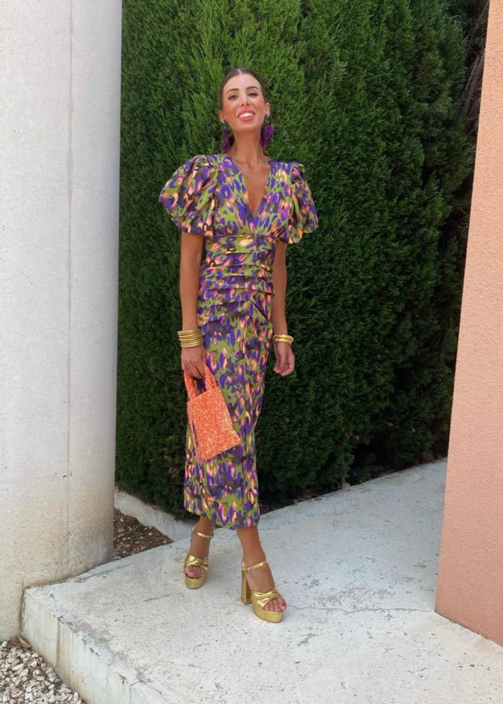 Daline Stylish and Vibrant Dress - Elena Harper