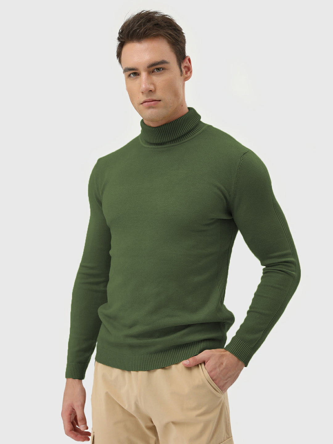 High Neck Polo Sweater