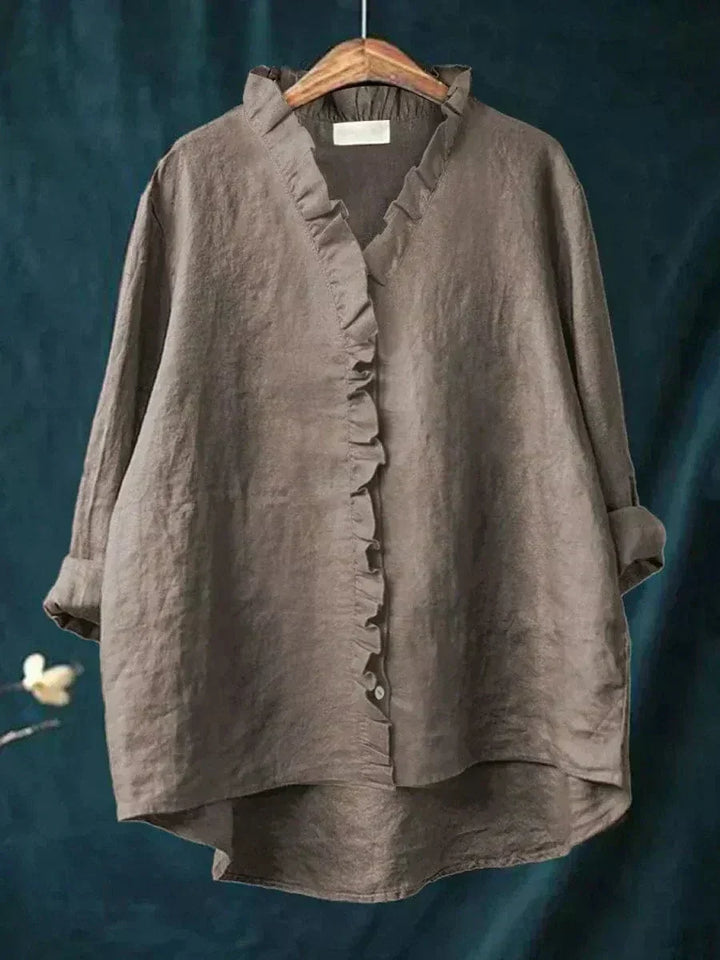Ava Elegant Breezy Summer Blouse - Elena Harper