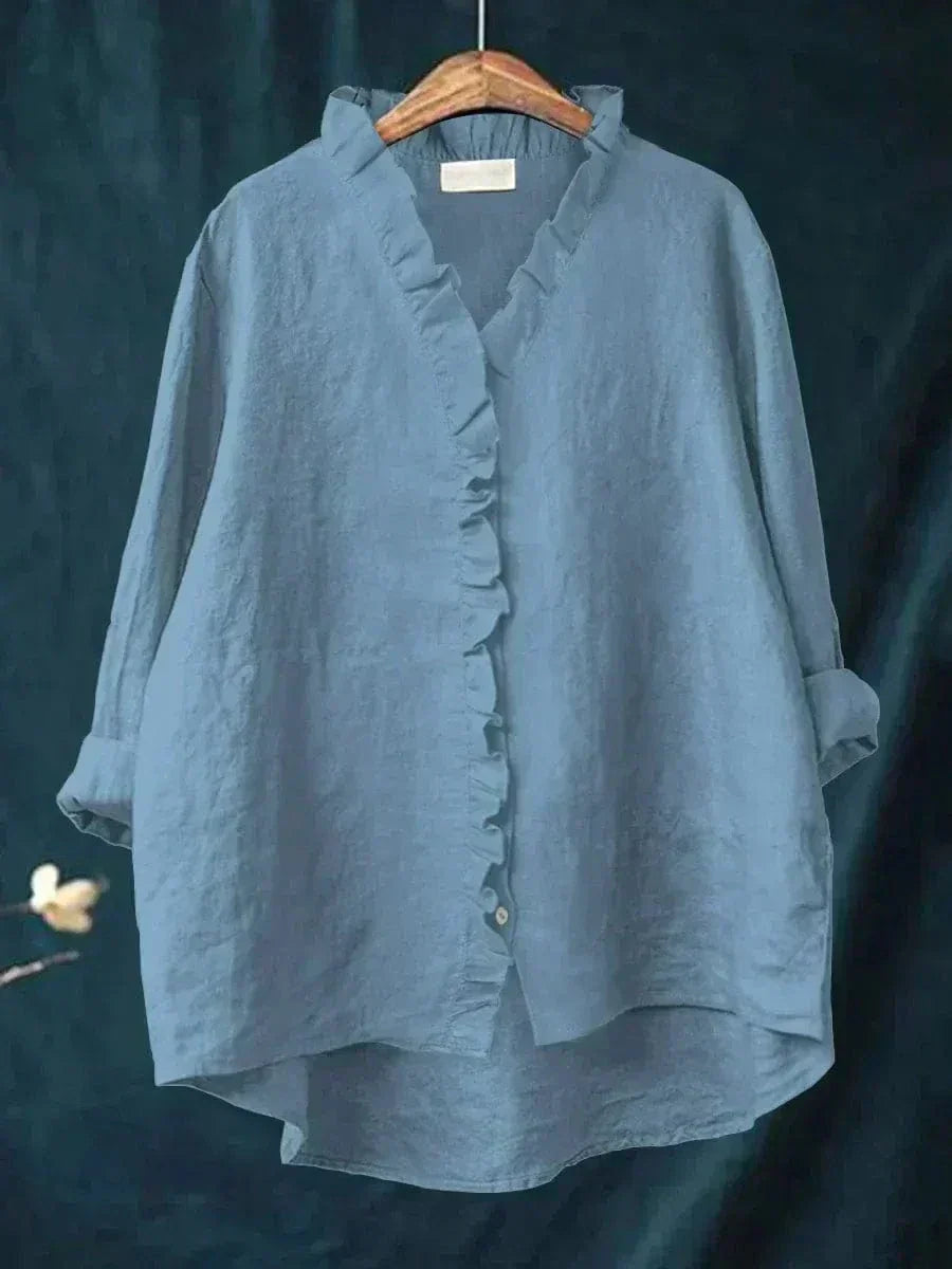 Ava Elegant Breezy Summer Blouse - Elena Harper