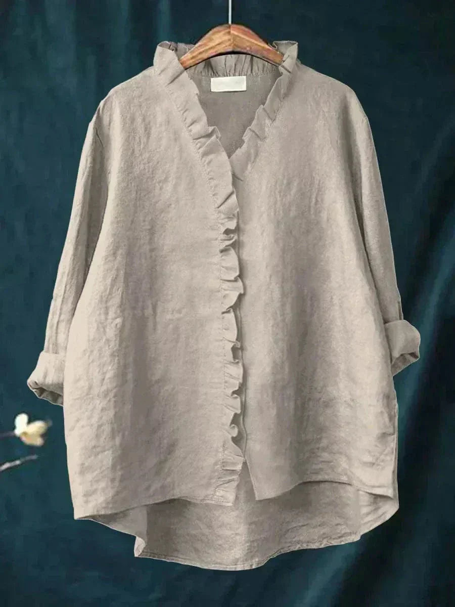 Ava Elegant Breezy Summer Blouse - Elena Harper