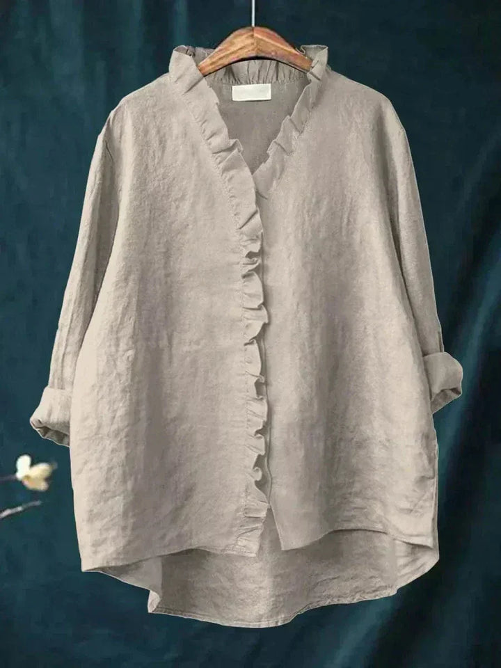 Ava Elegant Breezy Summer Blouse - Elena Harper