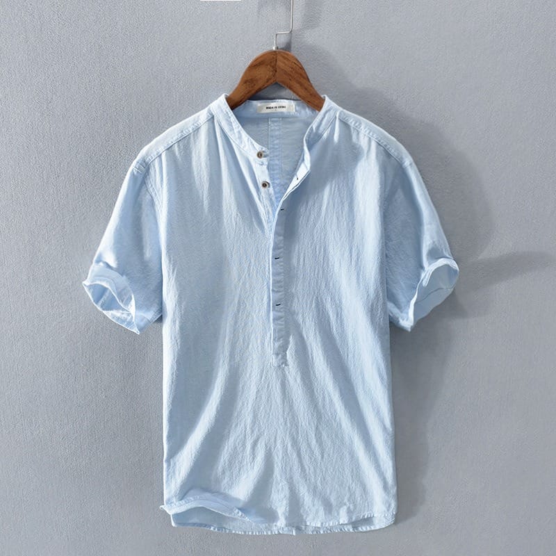 ELENA HARPER™  |  MEN'S MAO COLLAR SHIRT