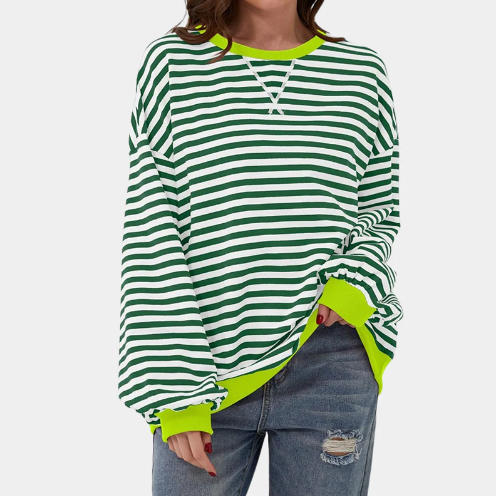 Oversized Striped Sweater for Women