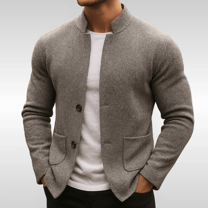 LAURENT MONACO | MEN'S HIGH COLLAR KNIT VEST