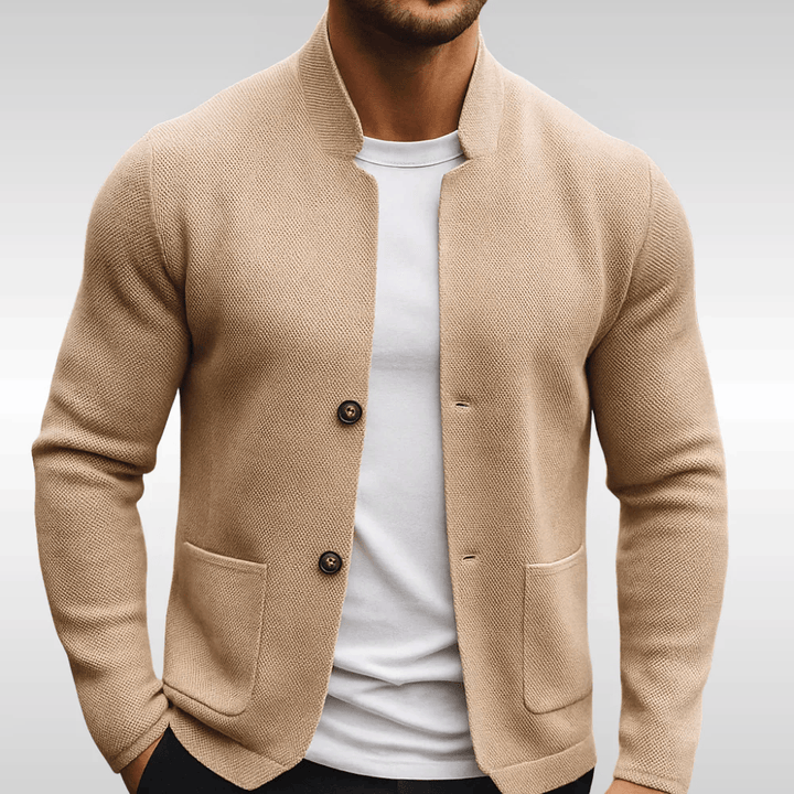 LAURENT MONACO | MEN'S HIGH COLLAR KNIT VEST