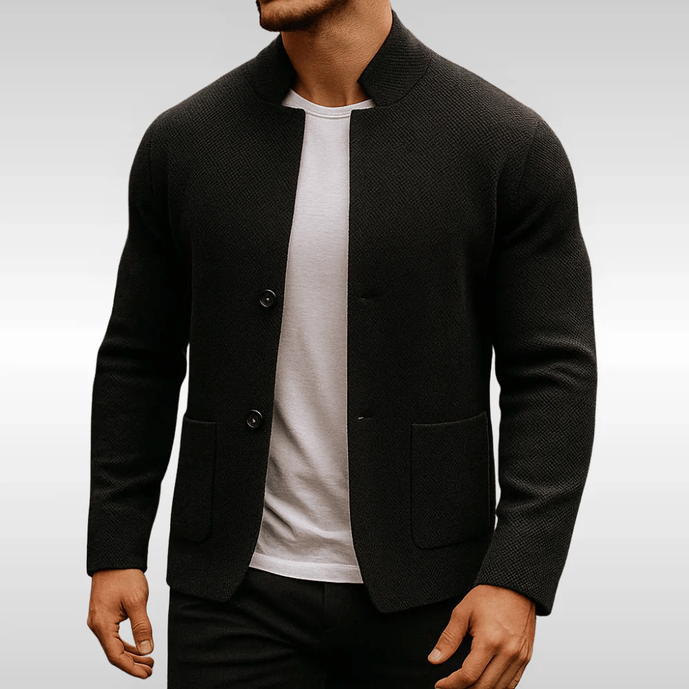 ELENA HARPER™  |  MEN'S HIGH COLLAR KNIT VEST