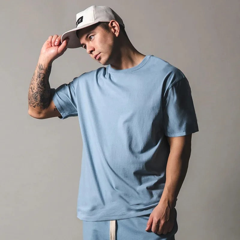 Men's Cotton Relaxed Fit Short Sleeve T-Shirt - Jacob