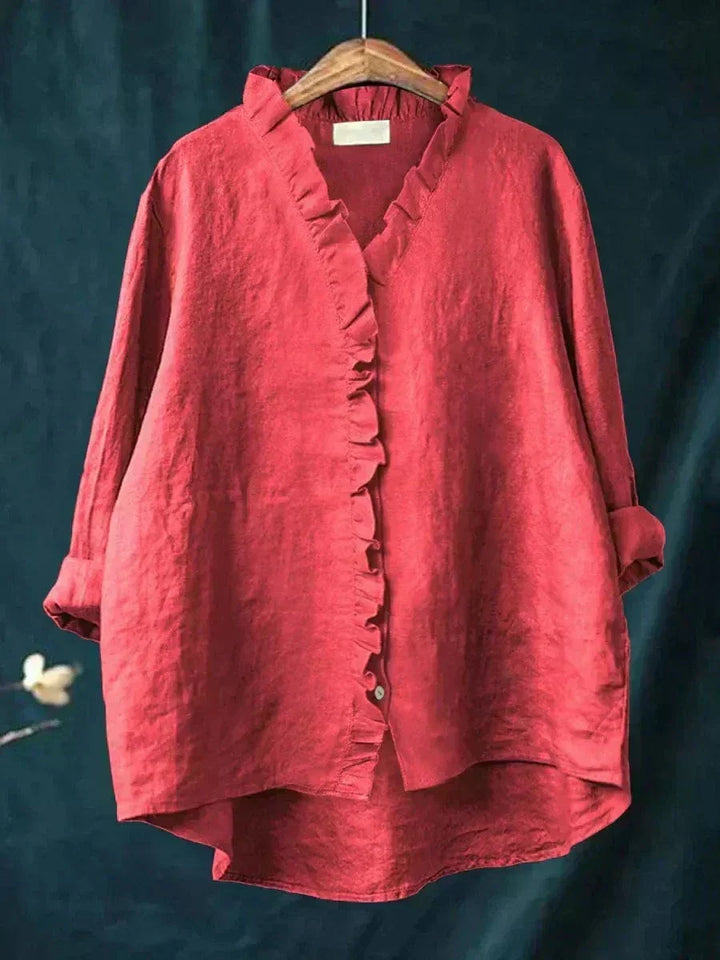 Ava Elegant Breezy Summer Blouse - Elena Harper