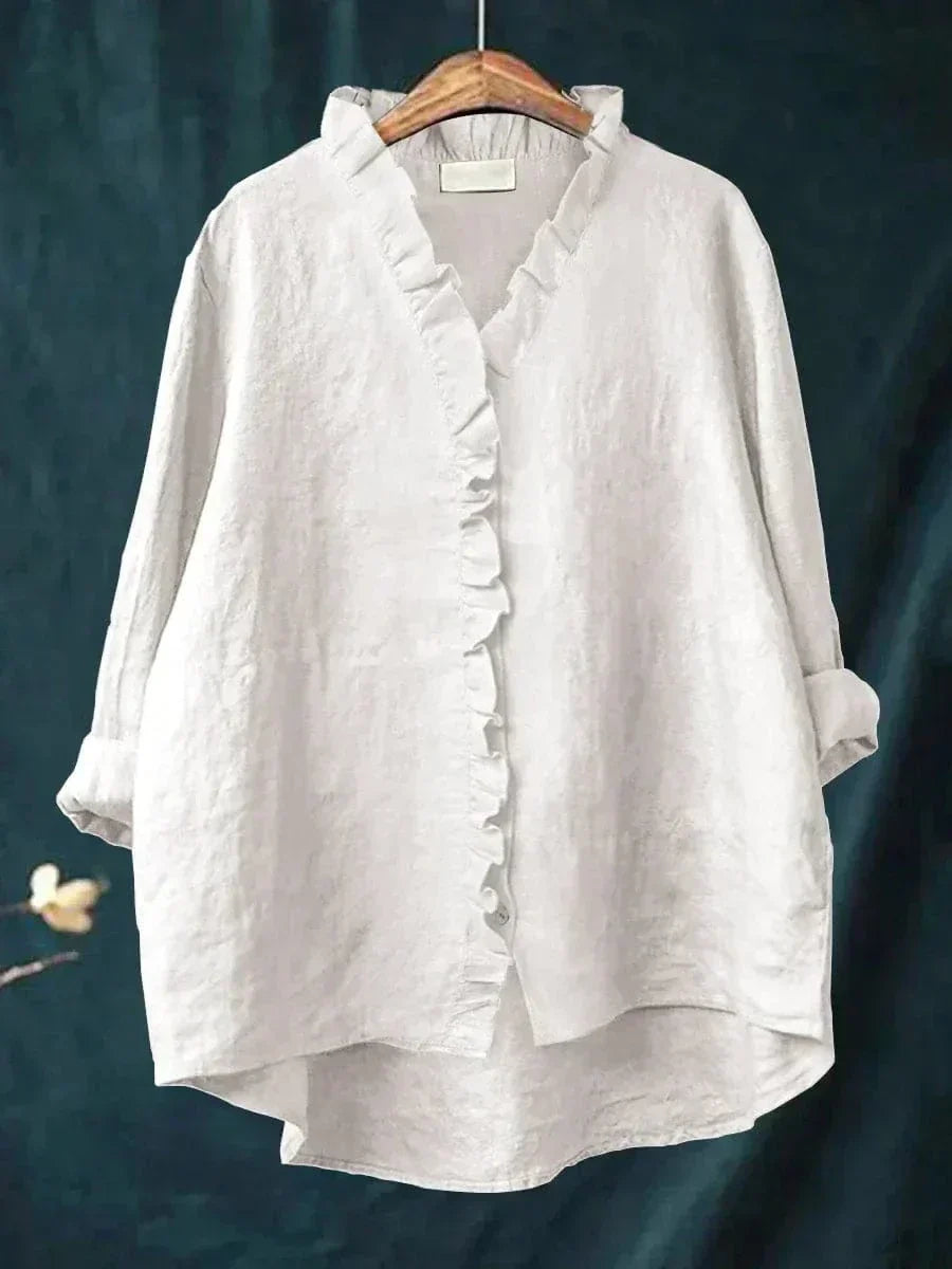 Ava Elegant Breezy Summer Blouse - Elena Harper