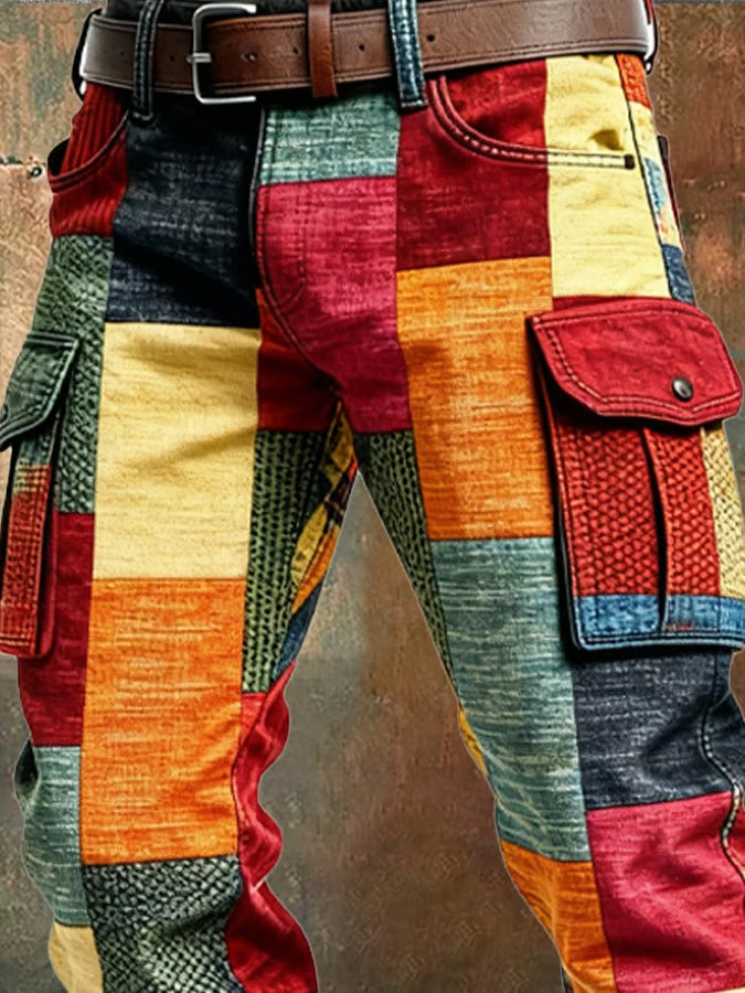 Noa Patchwork Cargo Pants - Elena Harper
