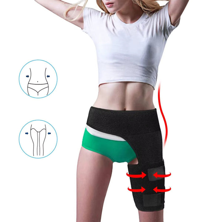 Unisex FlexiRelief Hip Brace Thigh Compression Sleeve