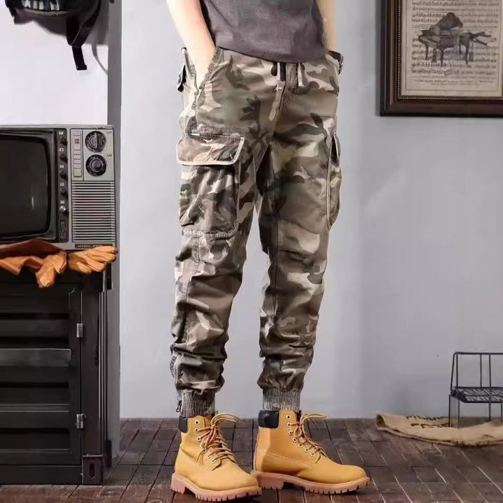 Men's Slim Fit Camouflage Cargo Pants - Viktor