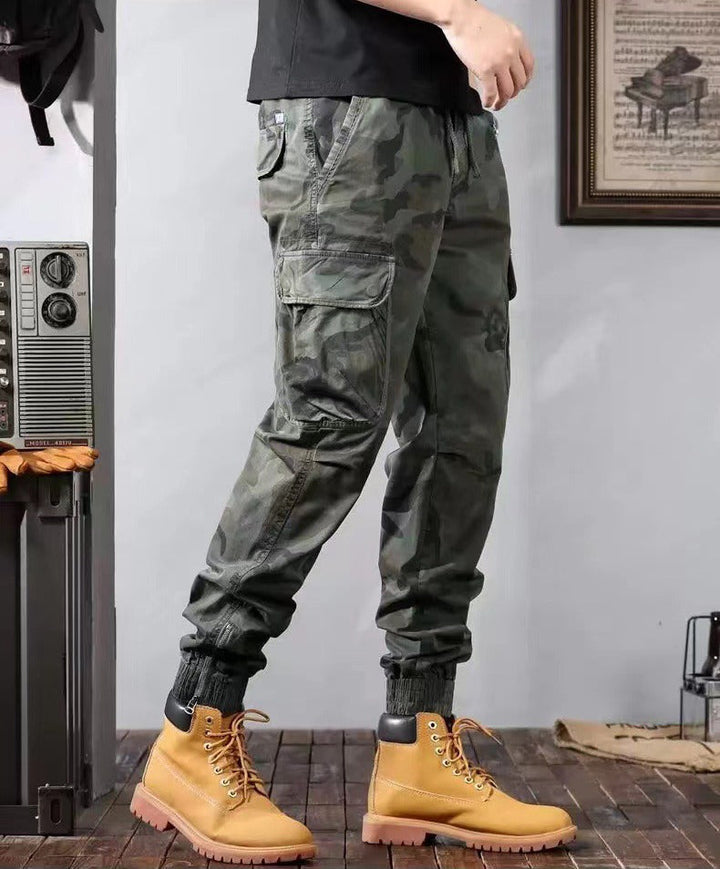 Men's Slim Fit Camouflage Cargo Pants - Viktor