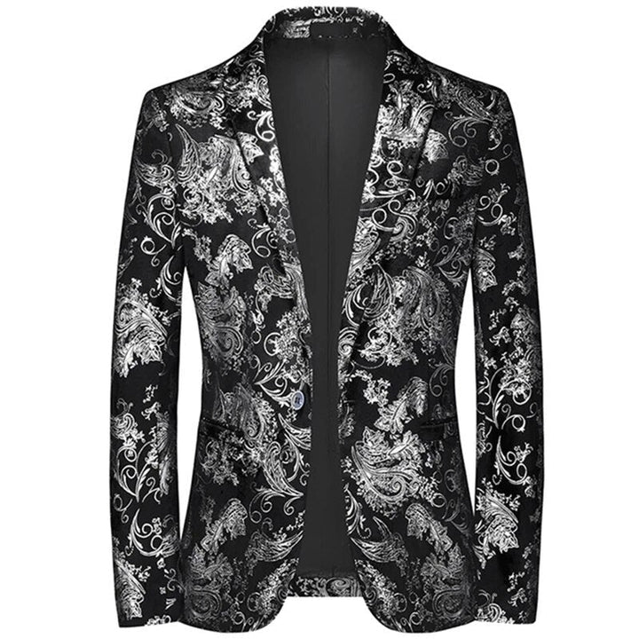 Blazer with Paisley Print for Men