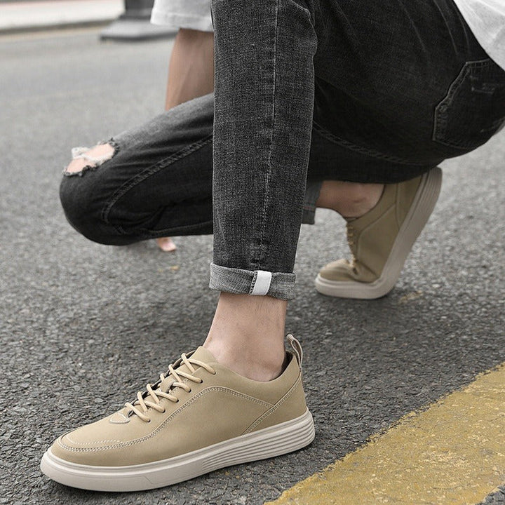 Casual breathable leather sneakers for men - Eugene