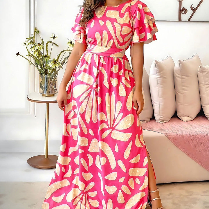 Long Dress with Off-Shoulder Design for Women - Adara