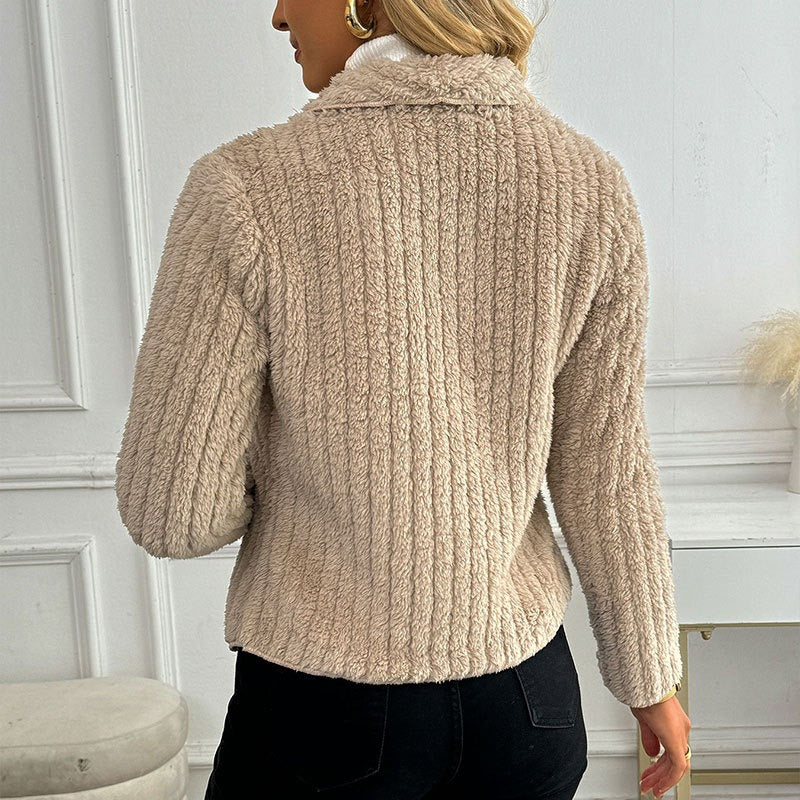 Open Synthetic Fur Cardigan - Valmara