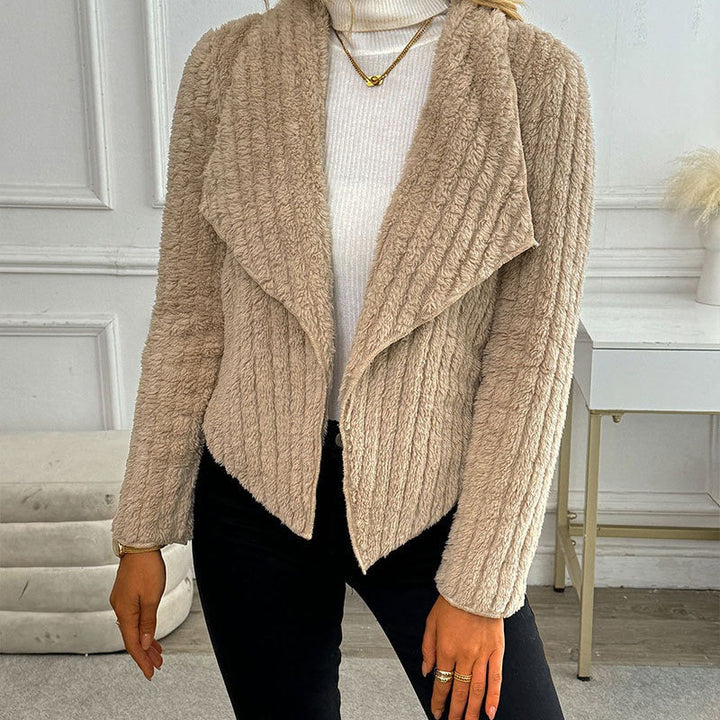 Open Synthetic Fur Cardigan - Valmara