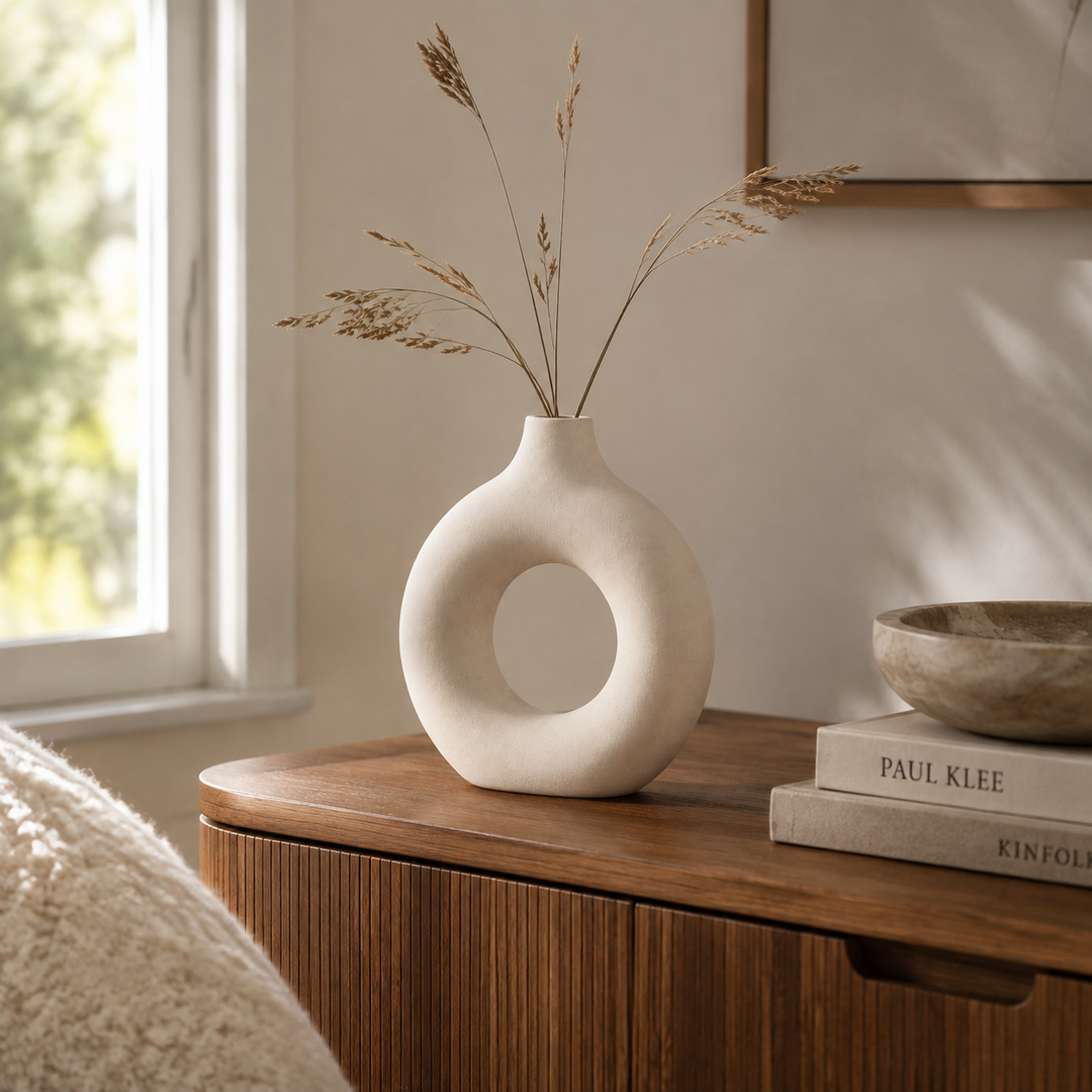 Greystone Sculptural Ring Vase