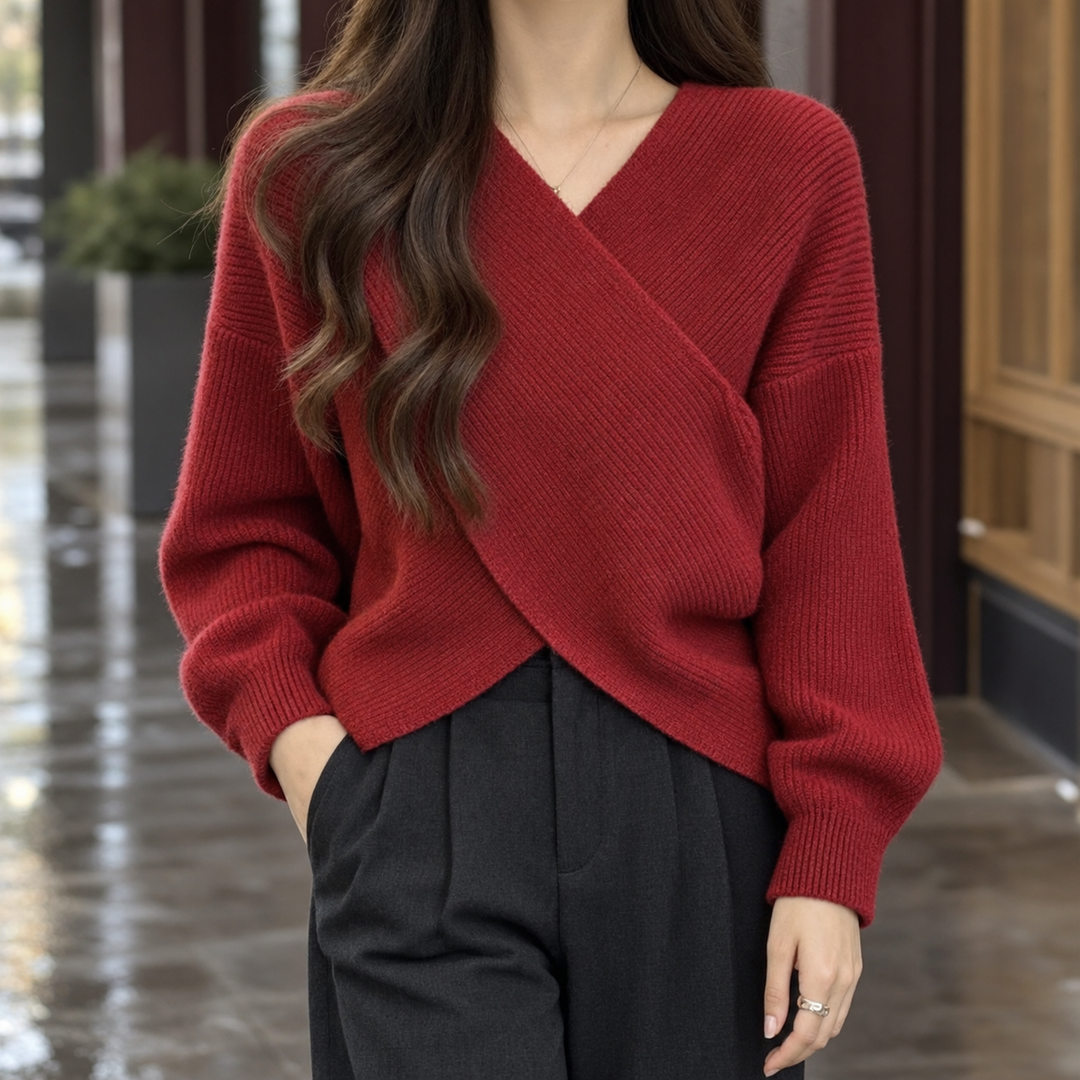 Joelle-Marie Crossover Sweater