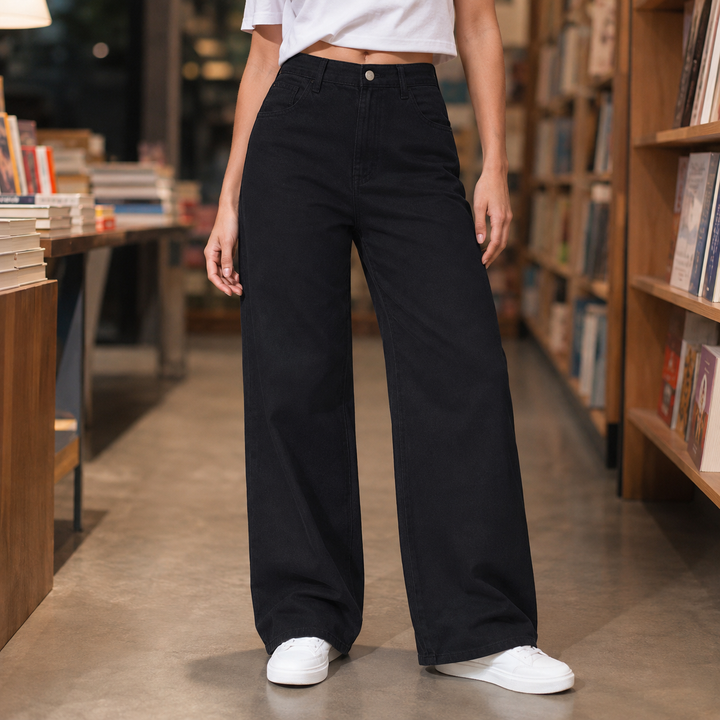 Charlize Wide Leg Jeans - Elena Harper