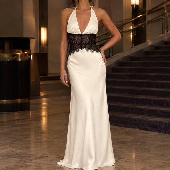 Dorothea-June Halter Maxi Dress