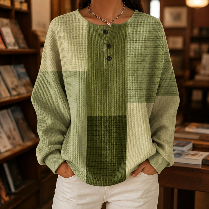 Adeline-Elise Color Block Sweater