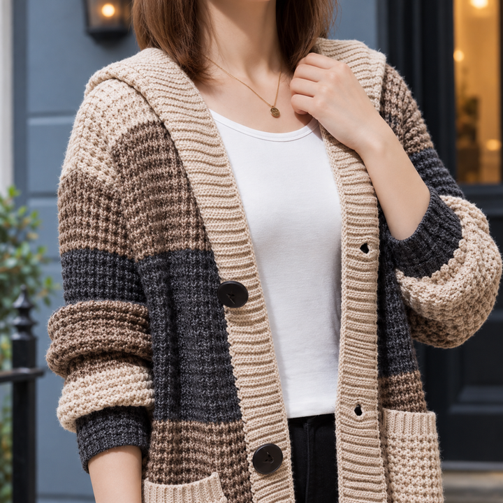 Elowen-Jane Hooded Cardigan