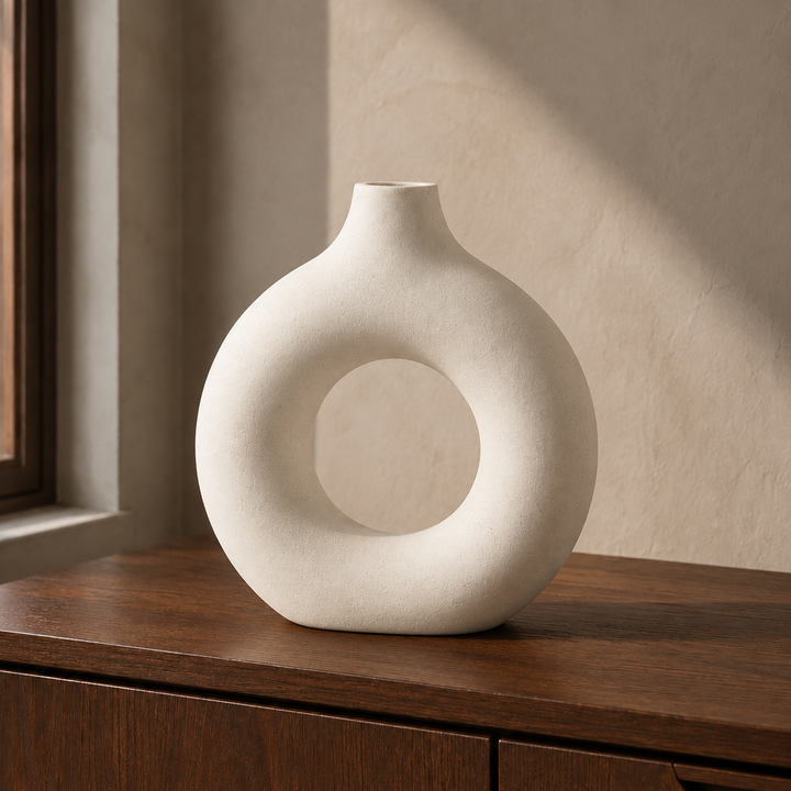 Greystone Sculptural Ring Vase