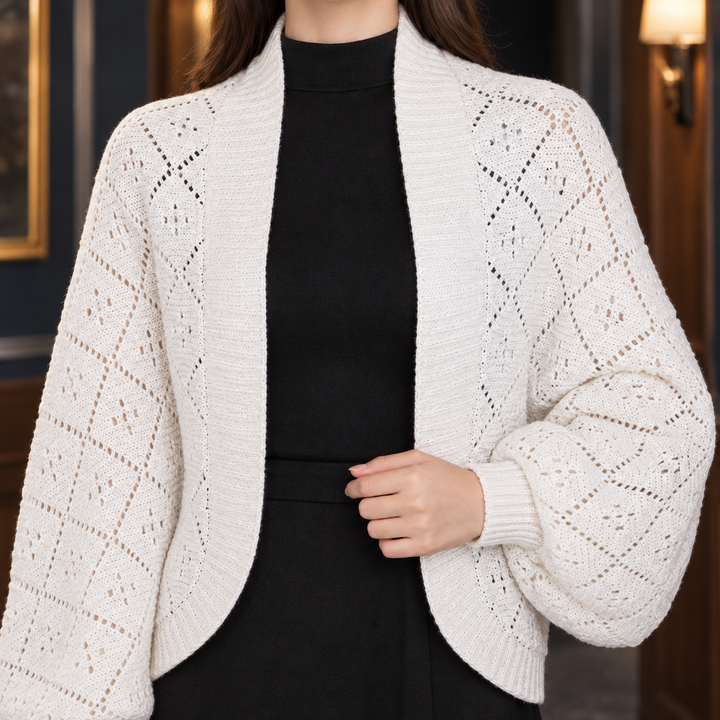 Ancelin-Faye Openwork Cardigan